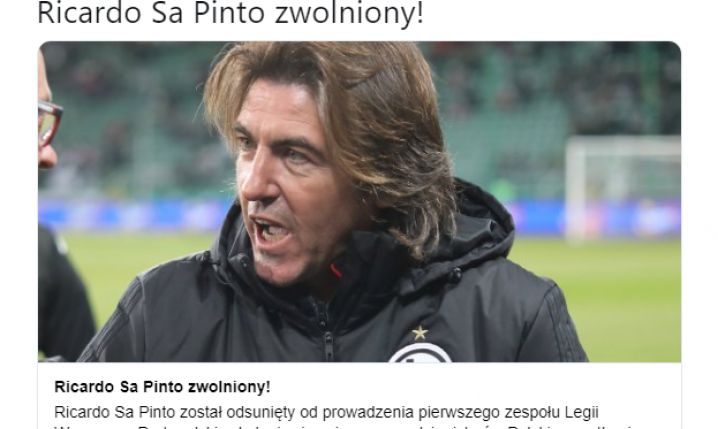 Koniec przygody Sa Pinto z Legią!